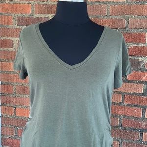 Motherhood Maternity army green t-shirt - XL